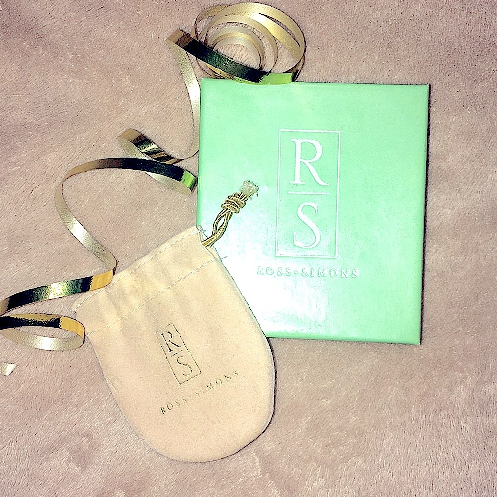 Ross-Simons jewelry gift box & matching small bag